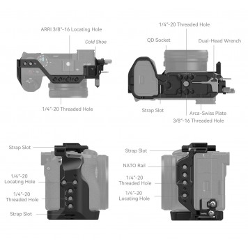 Клітка для Sony Alpha 6700 Smallrig 4336-3