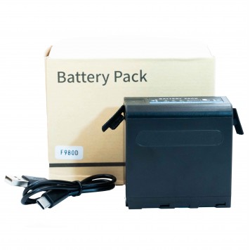 Акумулятор Sony NP-F980D 7200mAh з індикацією заряду та USB Type-C-6