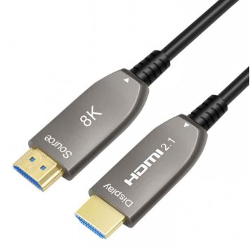 Оптоволоконний каблеь HDMI 2.1, 10м 8K 60Hz, 4K 120Hz, 48 Гбит/с