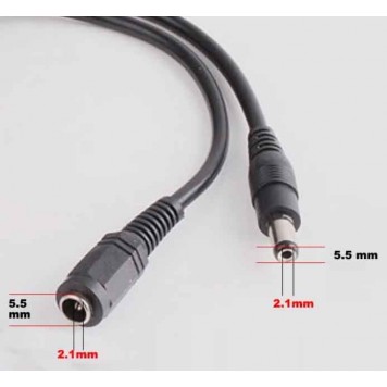 Кабель-подовжувач живлення DC12V 2,1*5,5 мм (3 метра)-3