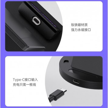 Магнітна зарядна док-станція Energy Fort, USB-C, 240 Вт, PD3.1 (чорна)-1