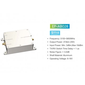 Підсилювач Wi-Fi EDUP EP-AB028 5,8 ГГц 5W (37 dBm)-1