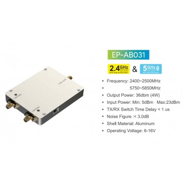 Підсилювач Wi-Fi EDUP EP-AB031 2,4 - 5,8 ГГц 4W (23dBm)-8