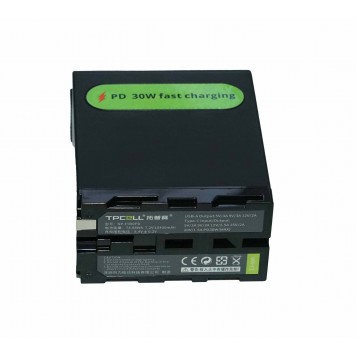Акумулятор Sony NP-F990PD 10400mAh з індикацією заряду, USB Type-C (швидка зарядка 37.44Wh) TPCELL