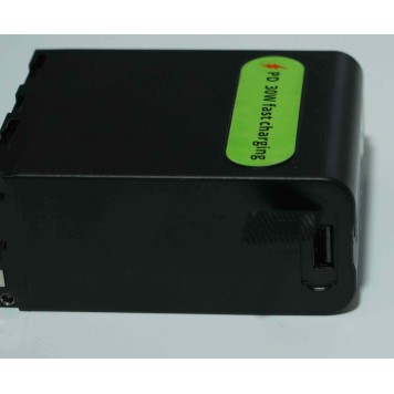 Акумулятор Sony NP-F990PD 10400mAh з індикацією заряду, USB Type-C (швидка зарядка 37.44Wh) TPCELL-2