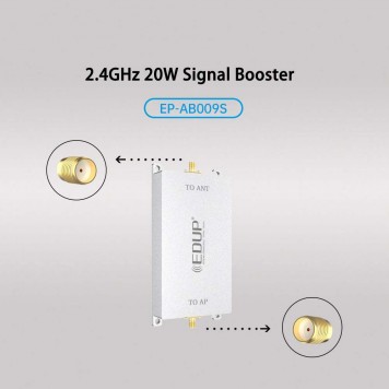 Підсилювач Wi-Fi EDUP EP-AB009S 20W 2,4 ГГц 43 dBm-3