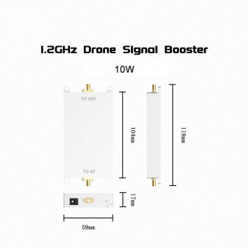 Підсилювач сигналу EDUP EP-AB035 (1,2 GHz, 10W)-2