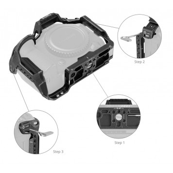 Клітка Smallrig 4975 "Black Mamba" для Canon EOS R5 Mark II-1