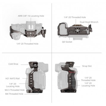 Клітка Smallrig 5258 «Night Eagle» для Nikon Z5  Z5II  Z6  Z6II  Z7  Z7II-1