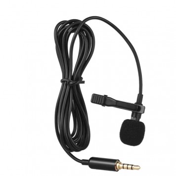 Портативний конденсаторний петличний мікрофон Andoer із затискачем (1,45 м)