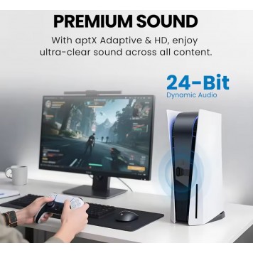 Аудіоадаптер для PS5 Avantree C81-Gaming -  USB-C Bluetooth 5.3 aptX-3