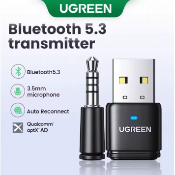 Адаптер Bluetooth 5.3 UGREEN CM668 передавач для PS5, Nintendo