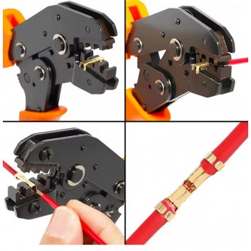 Обтискні кліщі SN-02C губки для неізольованих клем-2