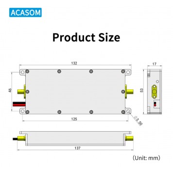 Підсилювач сигналу ACASOM 3-4 GHz, 50W-3
