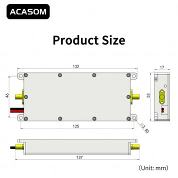 Підсилювач сигналу ACASOM 4-5 GHz, 50W-2