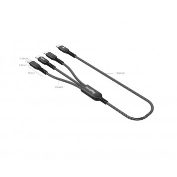 Кабель живлення 3-в-1 USB-C Smallrig 5079-4