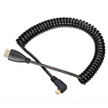 Кабель HDMI - micro HDMI, лівий кутовий (50-150см)-2