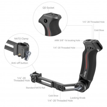 Рукоятка handgrip SmallRig 3028C для DJI RS 3 / RS 3 Pro / RS 3 Mini / RS 4 / RS 4 Pro-2